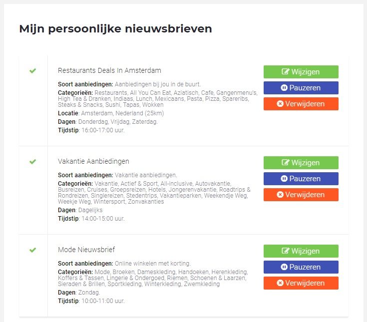 Persönlicher Newsletter